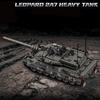 Vojenský WW2 MOC Leopard 2A7 Armádní Hlavní Bojový Tank Vojáci Stavební Bloky Cihličky M1 T90M Tanková Sada Pro Děti Chlapci Dárky