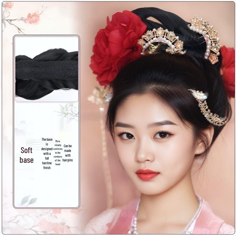Hanfu Lazy Bun Wig - Ju Jingyi Inspired Tang Dynasty Hair Accessory