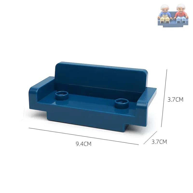 Big Building Blocks Play House Furniture Accessories Indoor Utensil Bed Compatible Large Bricks Assemble Toys Children Kids Gift