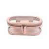 Makeup Bag Woman PU Leather Cosmetic Bags Large Capacity Transparent Washroom Bag Portable Travel Waterproof Mmakeup Box Storage Bag