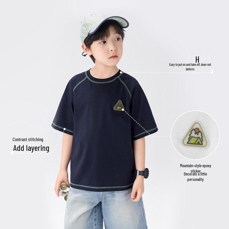 Zuo Xi 2025 New Boys' Quick-Dry Sports T-Shirt