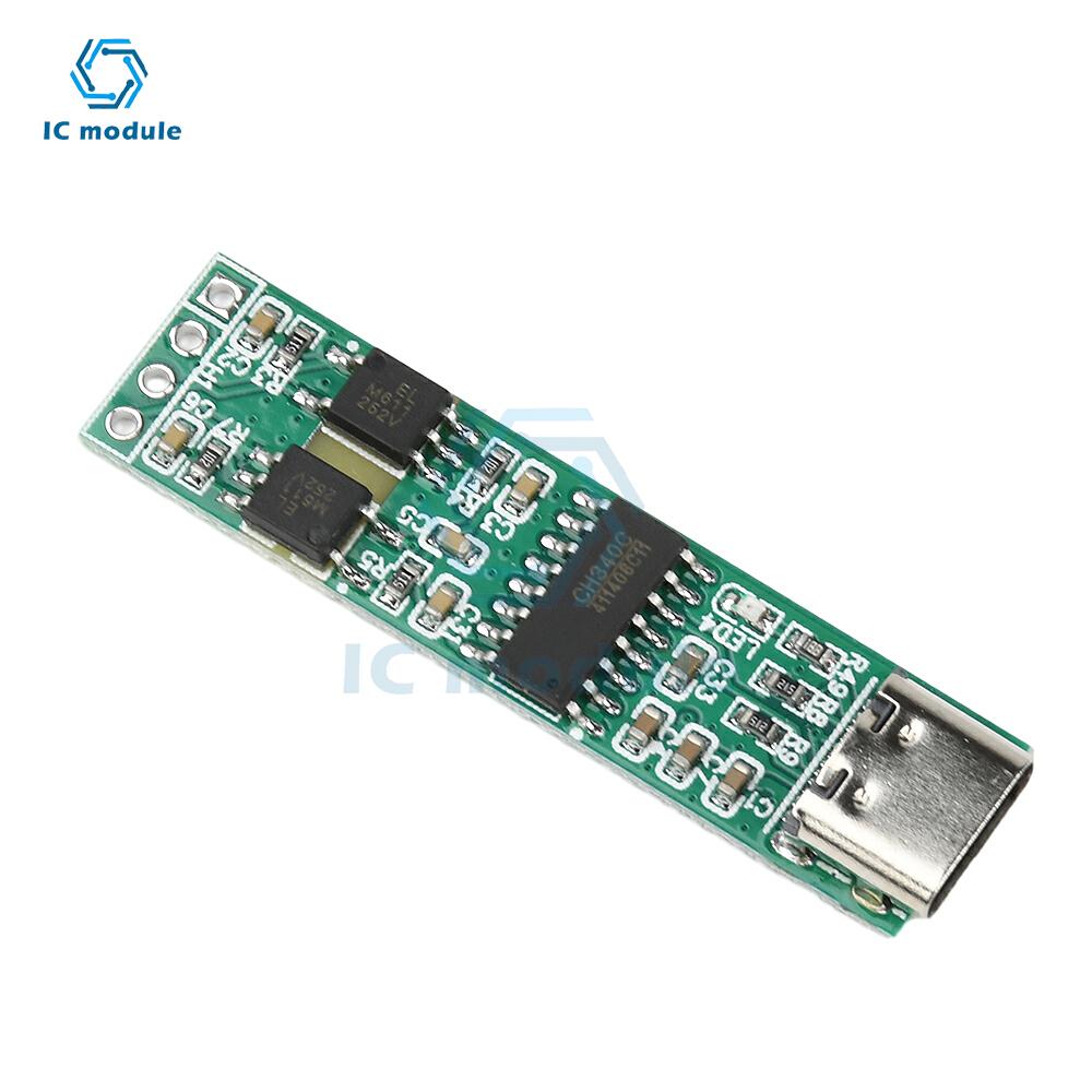 USB To TTL Serial Port Optoelectronic Isolation Module Type C H340 High-Speed Isolation UART Serial Port Isolation Module