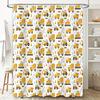 Construction Truck Shower Curtain Waterproof Farm Tractor Bathroom Decor Van Boys Room Modern Pattern Liner