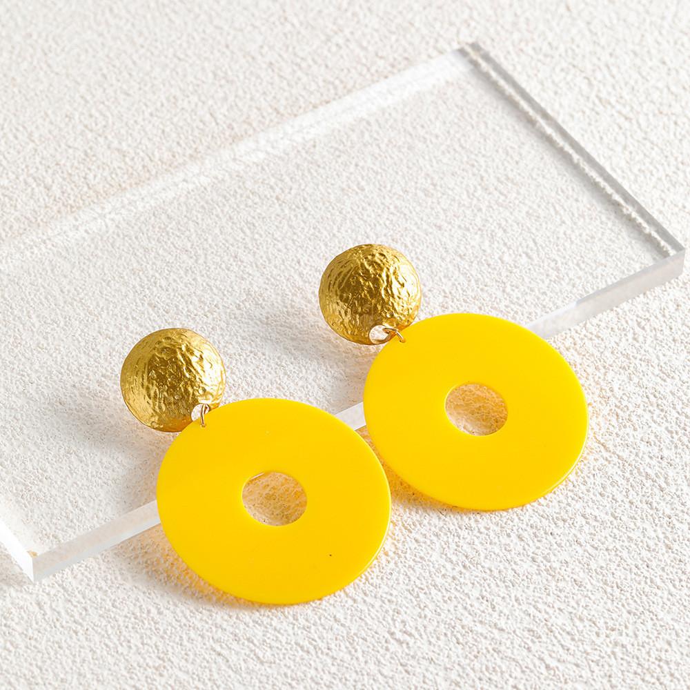 Alloy Modern Hoop Earrings Versatile Geometric Accessory For Women Popular Jewelry