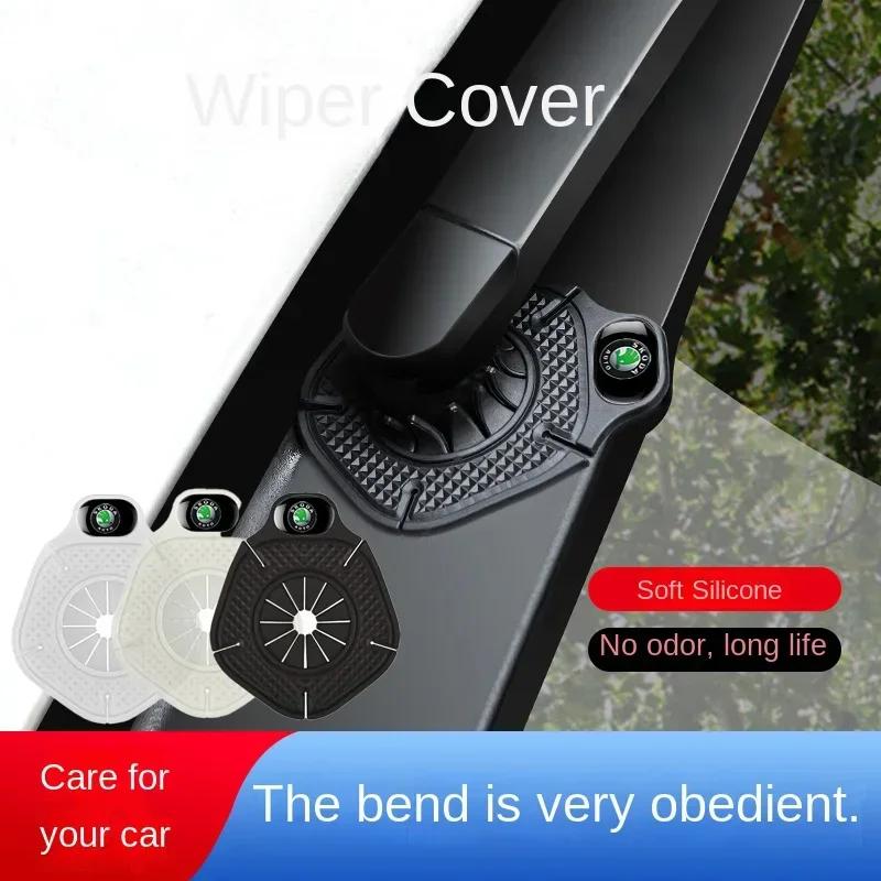2pcs Car Windshield Wiper Protective covers For Skoda Fabia Octavia Karoq Kodiaq Kamiq Superb Rapid Citigo Scale ulvc23