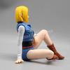 Gk Android 18 Action Figure Statue PVC Lazuli Collection Sitting Position Trunks Figurine Car Ornaments Model Toys