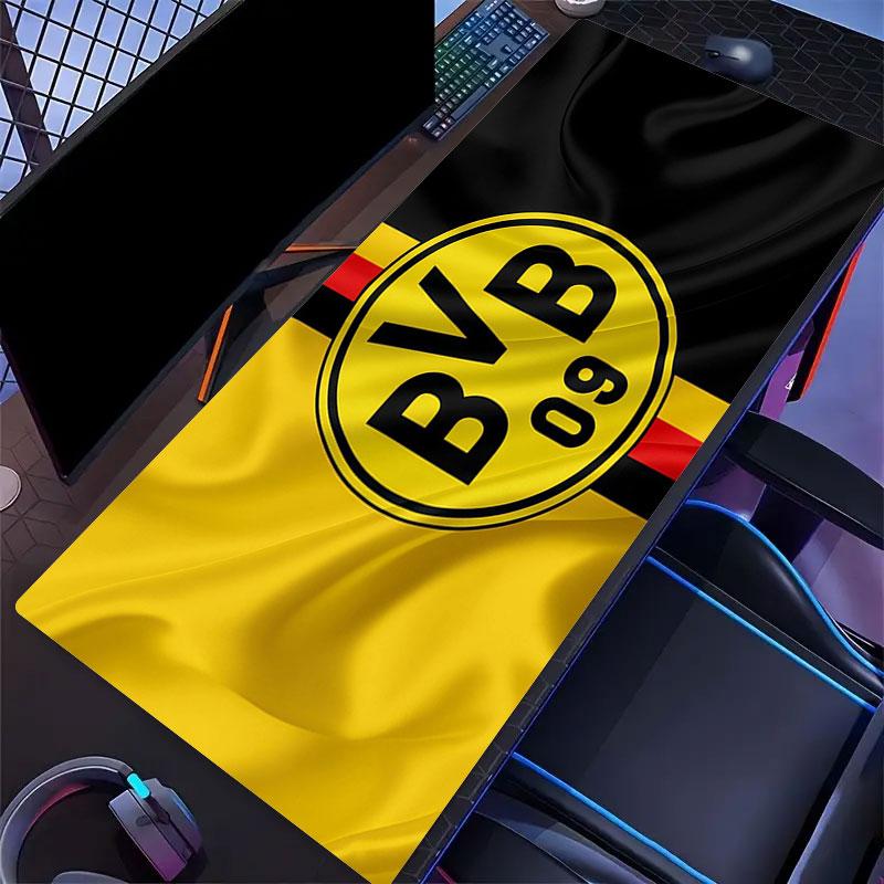 Borussia Dortmund Mouse Pad, Large Gaming Desk Mat, Non-slip XXL Mousepad for Laptop & Tablet, Mini PC Playmat with Stitched Edges