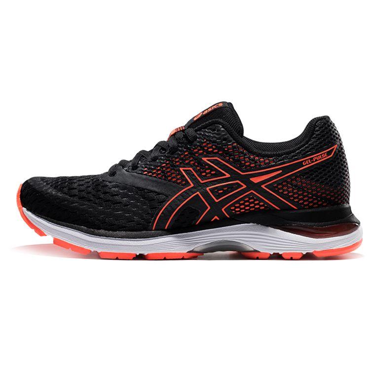 Asics Gel-Pulse 10 Cushioning Non-Slip Running Shoes Women Sneakers Black Orange 1012A010-001