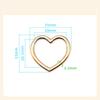 3Pcs Metal Buckle Bag Strap Colorful O Ring Heart Shaped Circular Rings Belt Connector Round Buckles DIY Hardware Accessories
