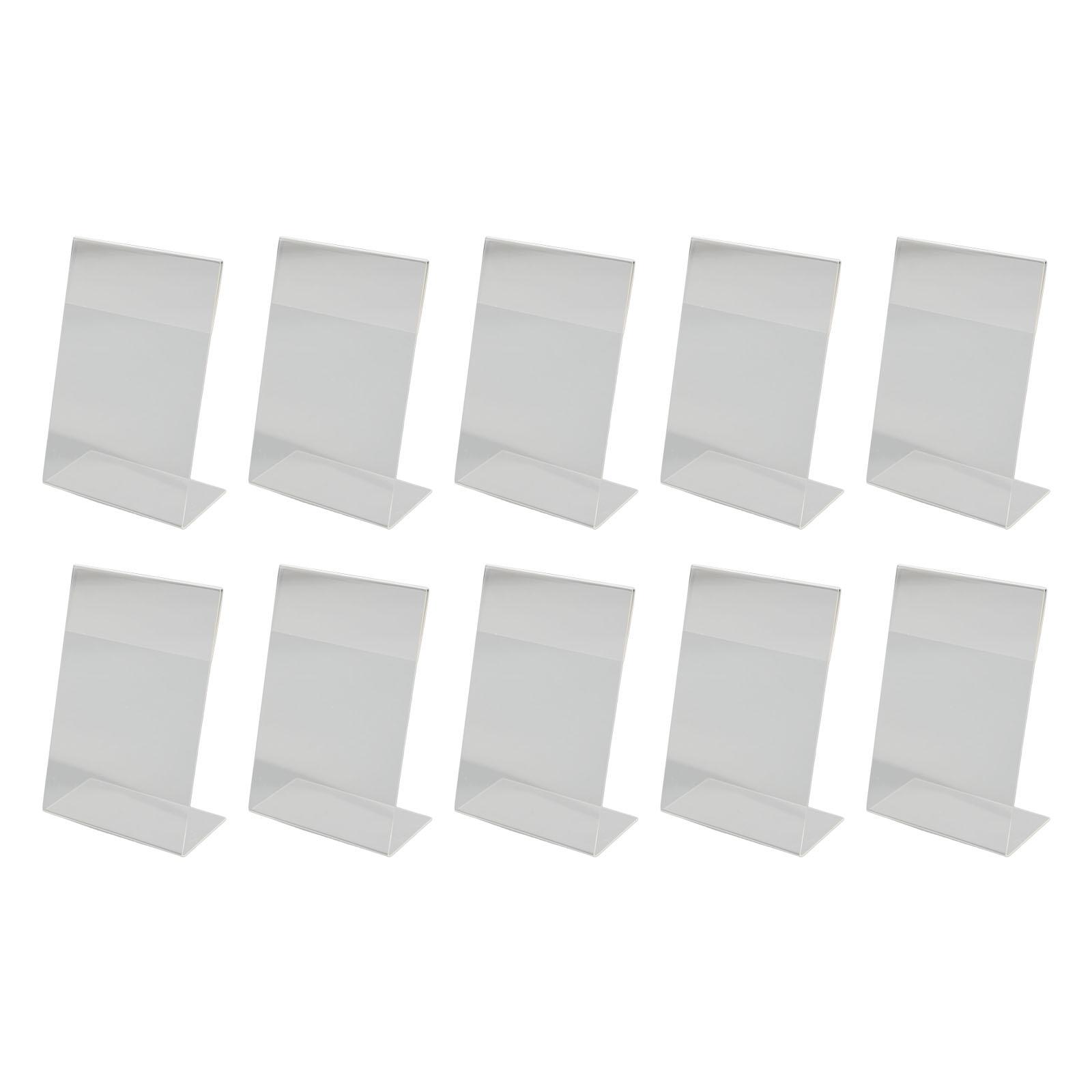 

Transparent Photo Stand Sleek Acrylic Display Holder for 10cmx15cm Images 10PCS