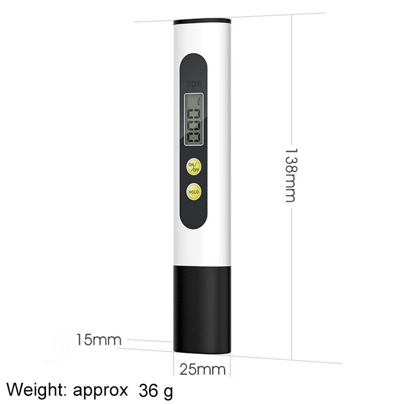 TDS Meter Digital Water Tester for Drinking Water Quality Analyzer Monitor Filter Rapid Test Aquarium 0-9990ppm Hydroponics Pool