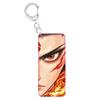 Nezha & Ao Bing Light-Up Acrylic Keychain with Transparent Eye Charm and Backpack Pendant