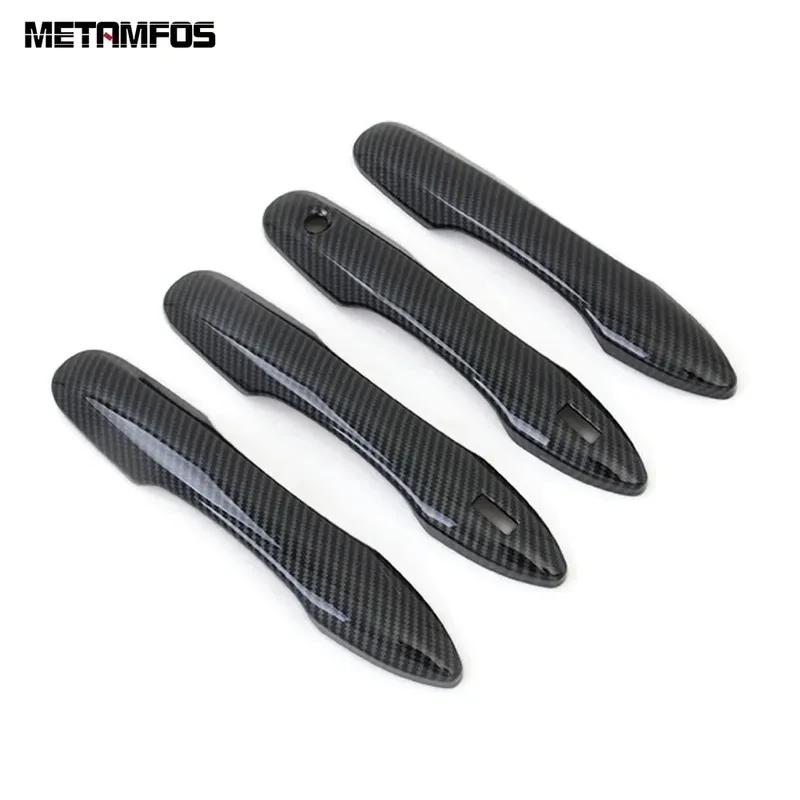 For Toyota Corolla Cross - 2024 2025 Carbon Fiber Side Door Handle Cover Trim Protector Accessories Car Styling