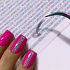 Lines Nail Stickers Holographic Stripe Letters Decals Curve Gel Nails Art Sliders Manicure Decor