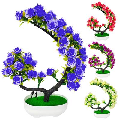 Blumenbaum Pflanze Topf Bonsai Garten Party Tisch Künstliche Blume