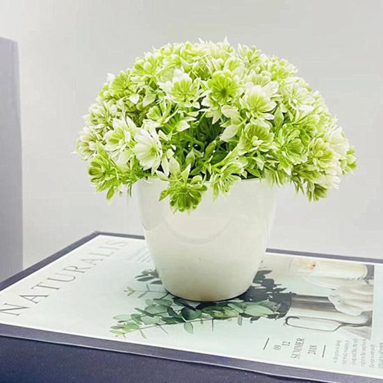 Simulation Chrysantheme Bunt Künstliche Blume Schick Landschaftsszene Layout Dekoration Wiederverwendbarer Kunststoff