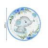 Blue Baby Elephant Disposable Tableware Set Paper Plate Cup Napkin Kids Boys 1st Birthday Party Decoration Baby Shower Supplies