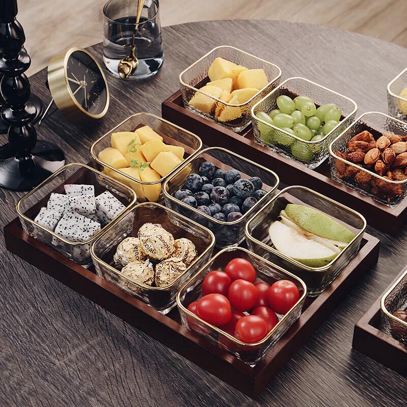 Nordic Retro Divided Glass Fruit Snack Tray