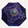 1pc Eyes of Providence Mandala DesignUmbrella with Plastic Handle,Suitable for All Seasons Home Travel Outdoor UmbrellaB1573
