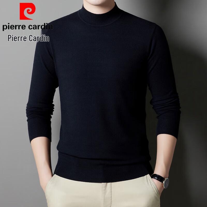 Pierre Cardin Men's Slim Fit Half-High Collar Knit Sweater