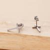 Stainless Steel Cross Stud Earrings - Fashion Jewelry