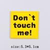 Warning Embroidery Patch Iron On Patches For Clothing Danger Prohibit Sign Embroidered Patches For Clothes Nuclear Marker Badges