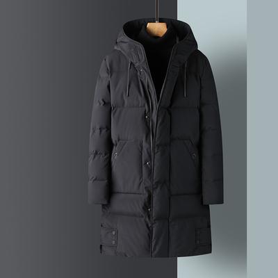 Mid-length Cotton-padded Jacket for Men, New Winter Cotton-padded Jacket, Men's Korean Style Down-padded Jacket, Hip-hop Trendy Windbreaker Jacket