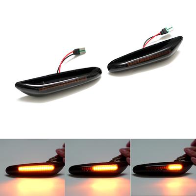 Para BMW Serie 1 3 5 E46 E60 E61 E81 E82 E87 E88 E90 E91 E92 E93 X1 E84 X3 E83 X5 Luz LED de Señal de Giro de Marcador Lateral Dinámico