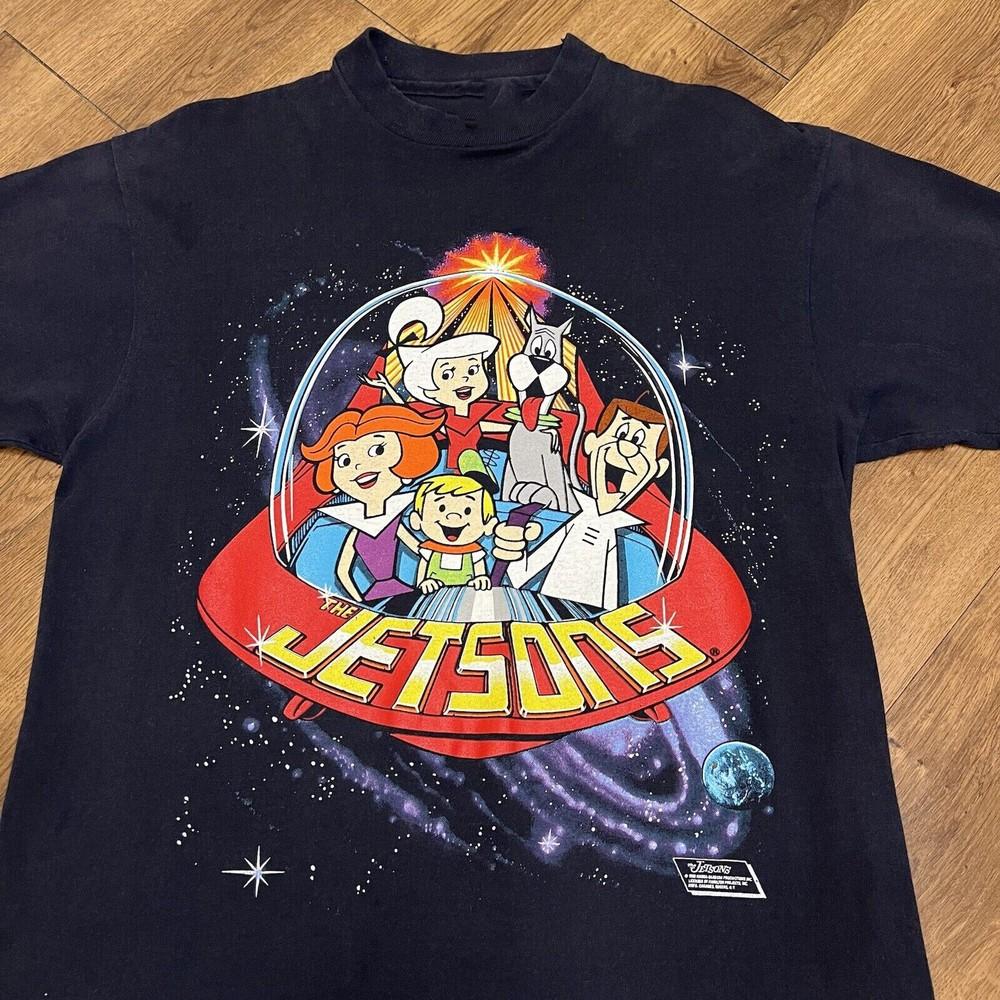 1990 The Jetsons Tv Show Cartoon Short Sleeve Black Size S to 5XL Shirt CO011 Unisex T-Shirt S