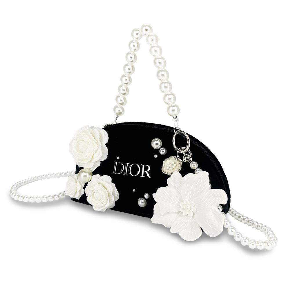 Handmade DIY Dior-inspired Remake Makeup Bag