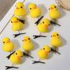 1/10PCS Little Yellow Duck Hairpin Side Clips Women Girls Cute Little Dog Chicken Rabbit Hair Clip Headwear Hair Accessories