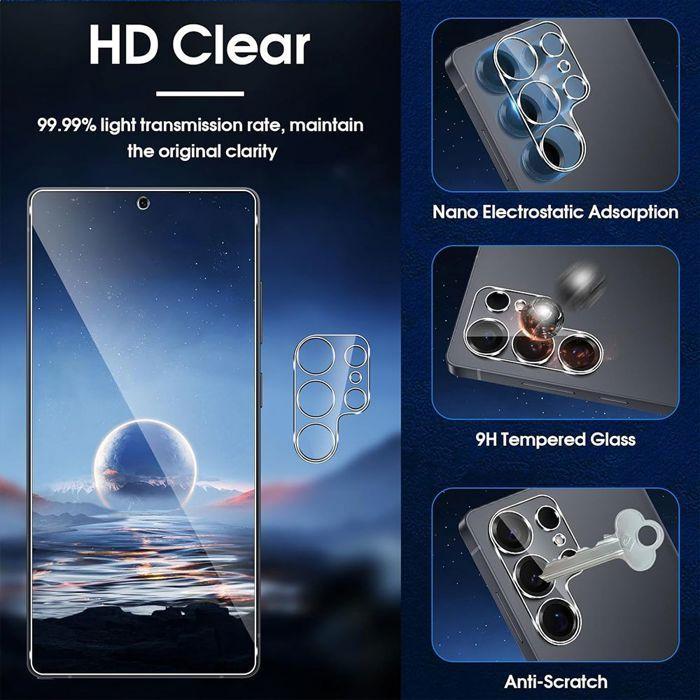 Film de protection - Samsung - Galaxy S25 Ultra - 2 Verres Trempés - Antichoc - Résistant aux Rayures