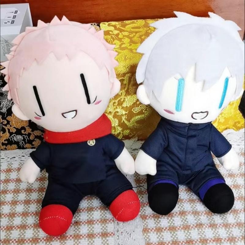 Peluche Jujutsu Kaisen da 25 cm Satoru Gojo Fushiguro Megumi Itadori Yuji Inumaki Toge Figura Anime Bambola di Peluche Ripiena Regali di Compleanno