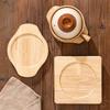 Solid Wood Heat Insulation Pad for Clay and Stone Pots, Iron Plate, Carbon Stove, or Hot Tea with Anti-Scalding Protection.