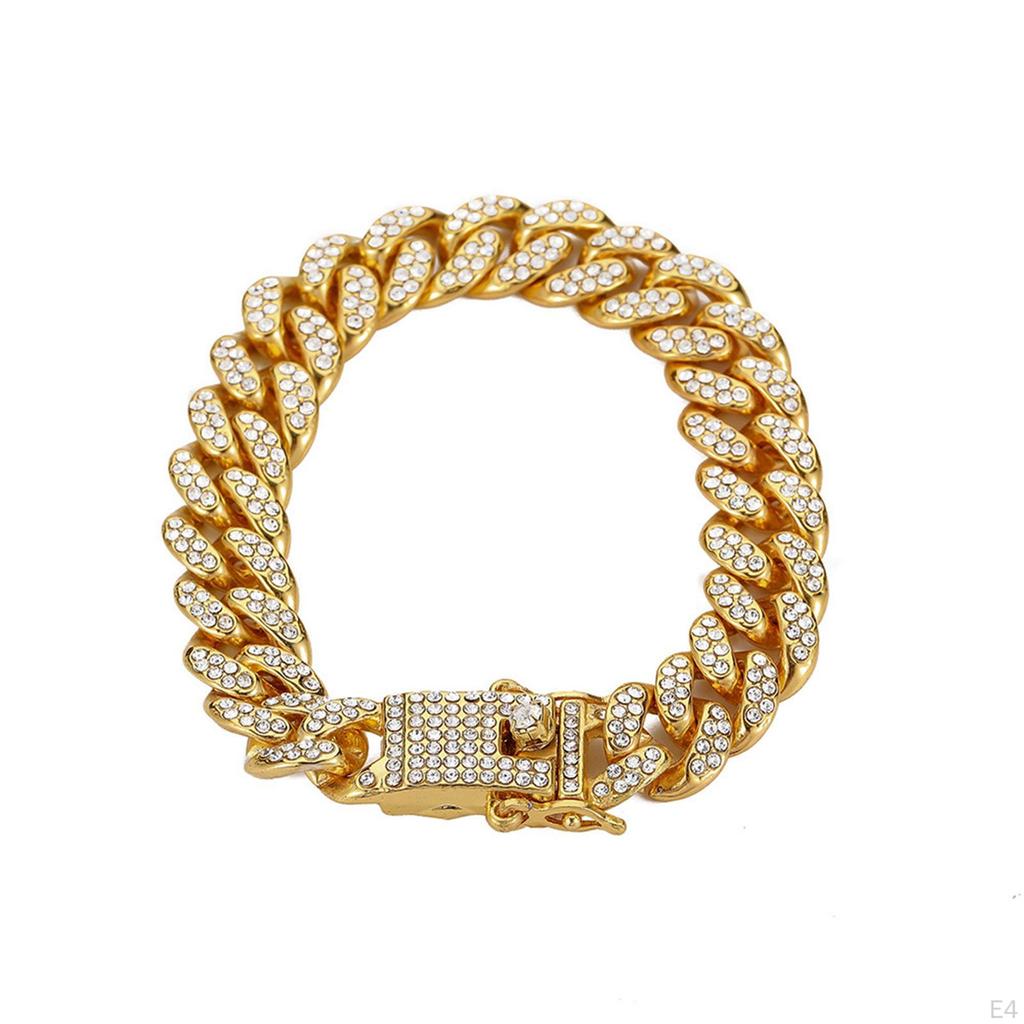 Cuban Chain for Men, Necklace Bracelet Jewelry, Clasp Gift Charm