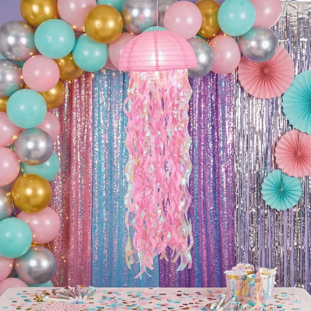 Tassel Design Paper Lanterns Ocean Theme Hanging Lamp Ball Jellyfish Lanterns  Lantern Festival