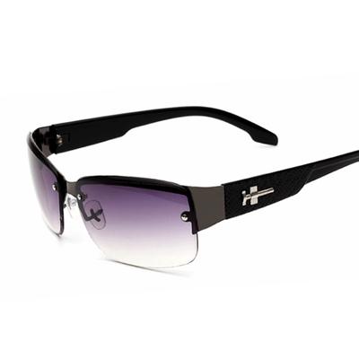 Classic Vintage Semi-Rimless  Sunglasses Square Gradient Mirror Sun Glasses  Retro Outdoor Driving Oculos De Sol Lentes