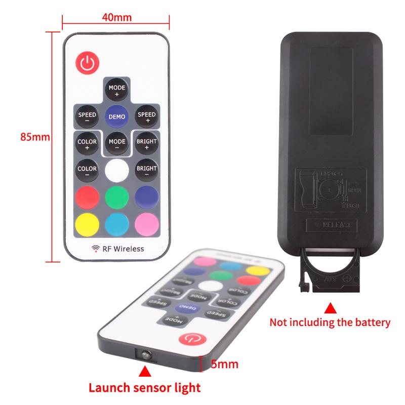RGB Strip Light Controller 17Key USB LED Controller 5V Remote Control RF Wireless Dimmer For SMD 5050 2835 3528 LED Lamp Tape