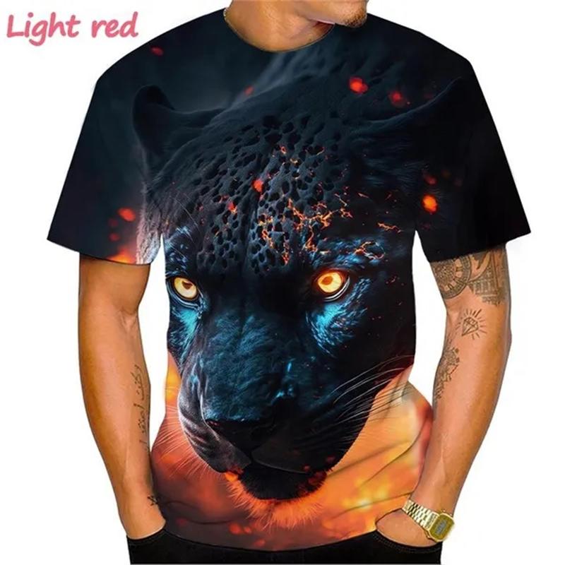 New Hot Sale Panther 3D Print T-Shirts Men Women Fashion Casual Short Sleeve T Shirt Oversized Harajuku Tees Tops Kids Clothing