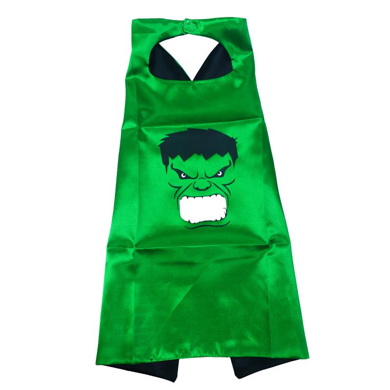 Детская накидка супергероя: Марвел Человек-паук, Железный человек, Бэтмен, Супермен, Капитан Америка, Халк 70cm x 70cm