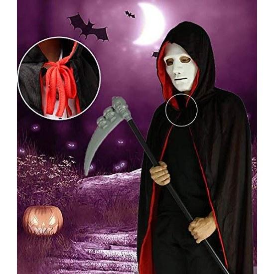 Ayoii Halloween cape costume Dracula disguise long approximately 140 cm shoulder length hooded cosplay outfit Grim Reaper demon wizard vampire school