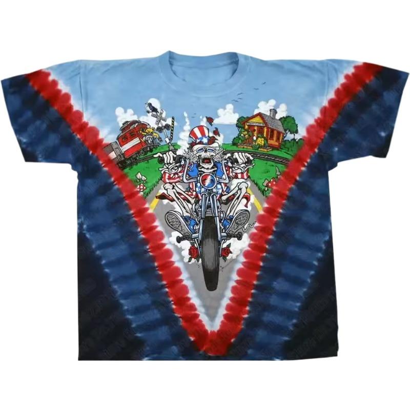 Herrenmode Cool 3D-bedruckte Rundhals Lockerer Stil Bewegung Lässige T-Shirts Harajuku T-Shirt Streetwear Sommer Tops