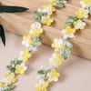 Water-soluble Flower Lace Trim 2cm Wide Small Floral Lace Embroidered Lace Trim  Sewing Projects