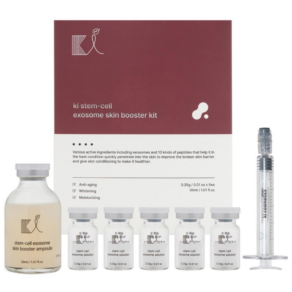 

KI Exosome Ampoule Skin Booster MTS Stem Cell PDRN Anti-Wrinkle Ampoule 1 Set