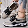 Shoes women's versatile new sports shoes mesh breathable casual single shoes nonslip soft sole comfortable laceup running shoes women