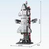 MOC Aerospaces Building Blocks Model Manned Rocket Craft Launch Center Space Spacecrafts Aviation City Bricks Kits Sets Ideas