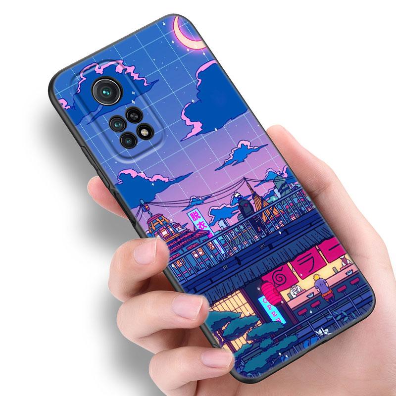 Umělecký Pixel Estetický Obal na Telefon Pro Xiaomi Mi A2 8 9 SE Note 10 10T 11 12 Lite 9T 11T 12S 12T Pro A3 6X 12X Měkký TPU Černý Kryt
