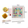 Fine Motor Toys with Rainbow Beads Educational for Game Interaction Matching