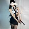 Sexy lingerie female secretary sexy three-point split hip skirt seduction professional uniform suit