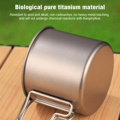 Titan Campingbecher Tasse Tragbar Tourist Outdoor Geschirr Picknick Utensilien Kochgeschirr Küchengeschirr zum Wandern Reisen